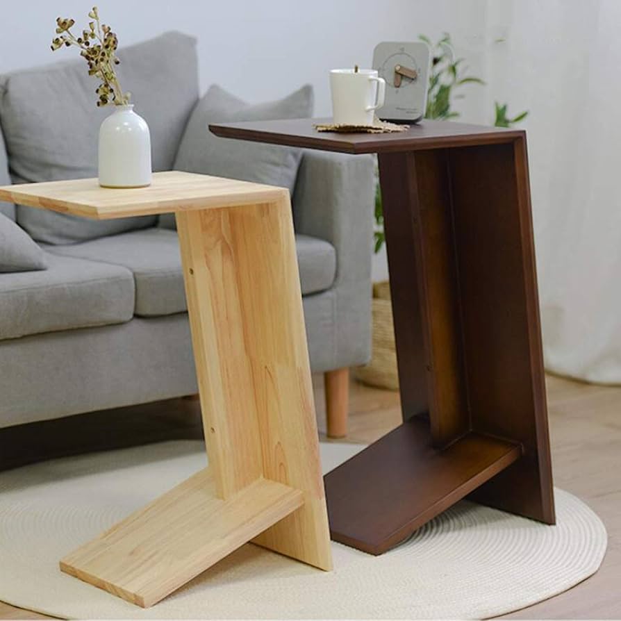 Amazon.com: NOGRAX Side Table Solid Wood U-Shaped Sofa Side